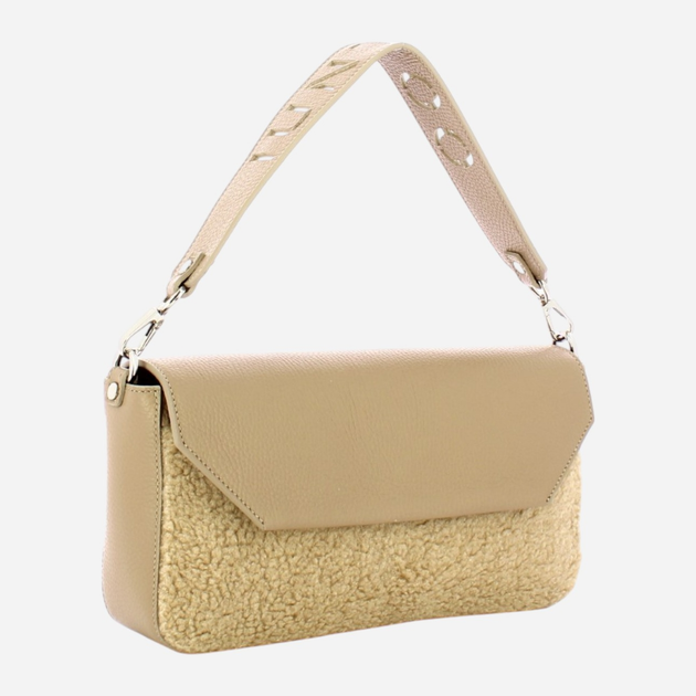 Torba damska IUNTOO 116001-TAUPE+TEDDY-TAUPE Ecru (800070310046) - obraz 3
