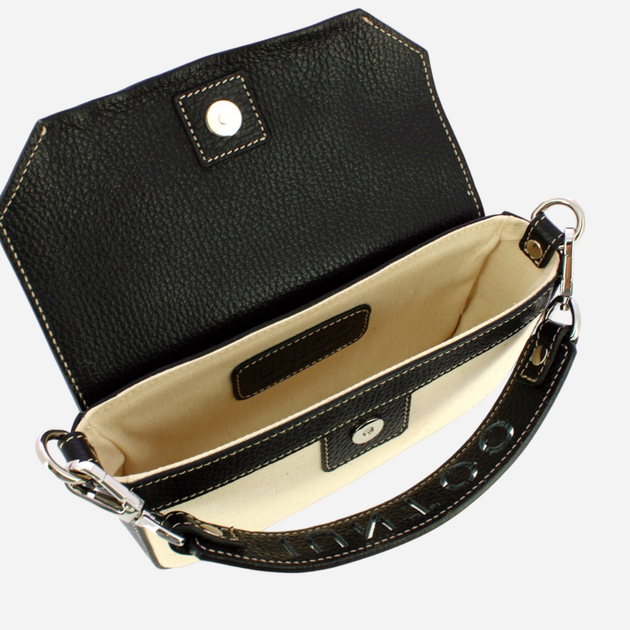 Torebka crossbody damska mała IUNTOO 126003-NERO-NATURALE Czarna (800070303348) - obraz 5