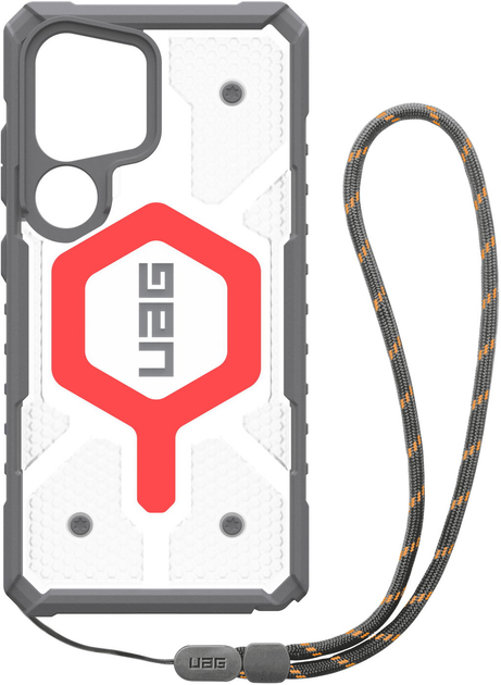 Etui UAG Pathfinder Clear with Magnet Bundle Active dla Samsung Galaxy S25 Ultra Grey/Red (AW82-0DE) - obraz 8