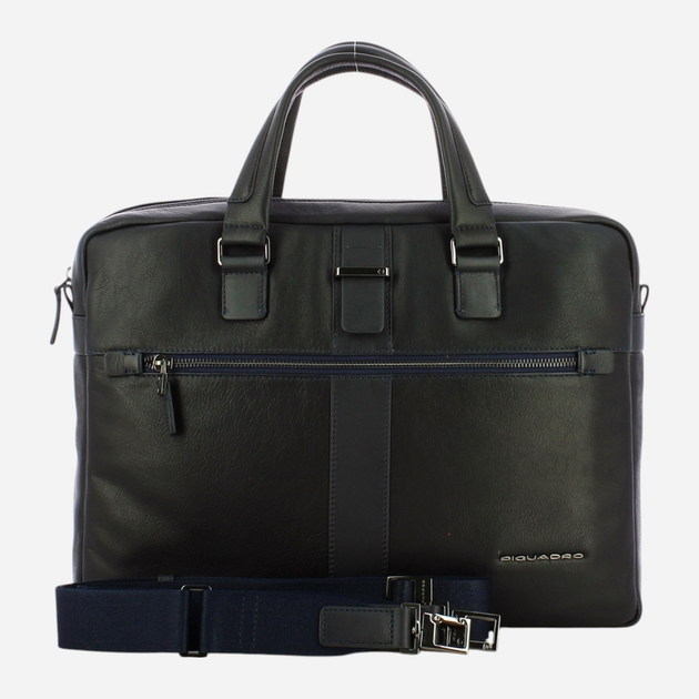 Сумка портфель чоловіча з натуральної шкіри Piquadro CA3335S98/BLU Темно-синя (800070241418) - зображення 4