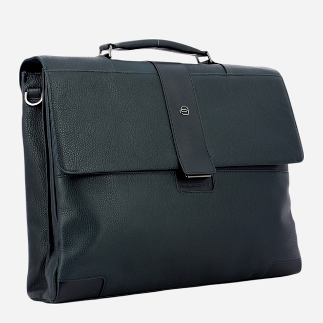 Сумка портфель чоловіча з натуральної шкіри Piquadro CA3995S86/BLU Темно-синя (800070048415) - зображення 3