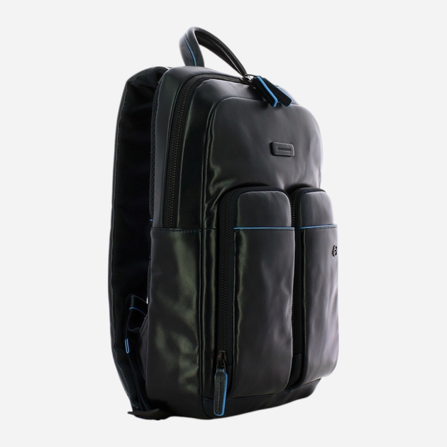 Рюкзак чоловічий з натуральної шкіри 9.2 л Piquadro CA5575B2V/BLU Синій (800070253427) - зображення 3