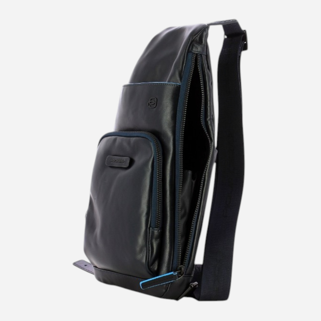 Plecak na jedno ramię męski skórzany Piquadro CA5577B2V/BLU Ciemnogranatowa (800070201999) - obraz 4