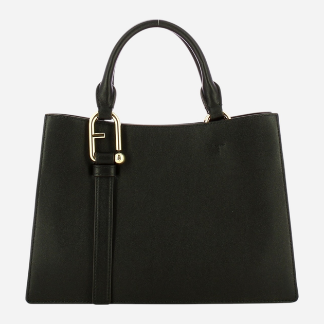 Сумка шопер жіноча з натуральної шкіри Furla Nuvola M WB01336BX2045O60001007 Чорна (800070325828) - зображення 2