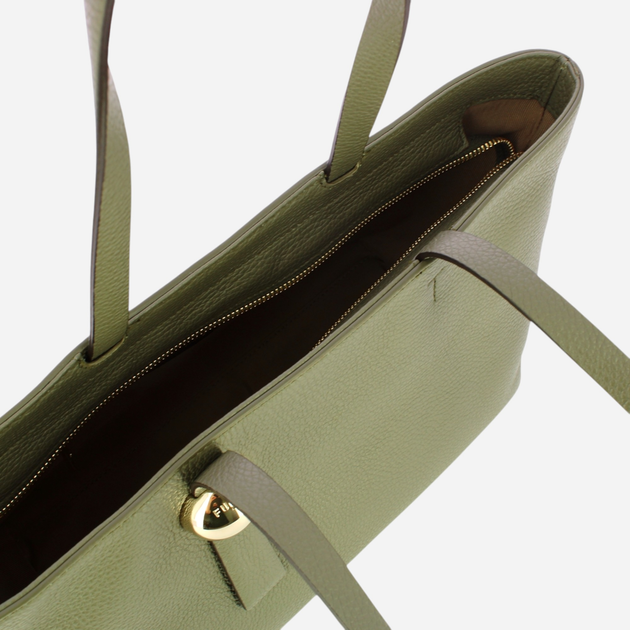 Torba shopper damska skórzana Furla Sfera M WB01384HSF0002810S1007 Zielona (800070325761) - obraz 4
