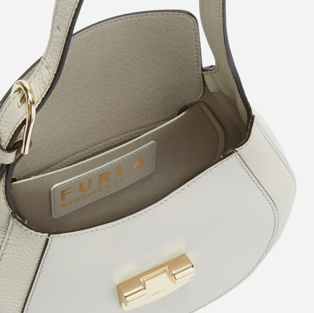 Сумка хобо жіноча шкіряна Furla WB01276BX00531704S1007 Слонова кістка (8050597460284) - зображення 4