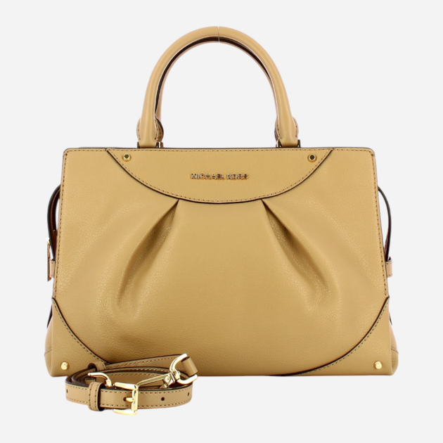 Сумка шопер жіноча з натуральної шкіри Michael Kors 30F3G6ES2L-222 Бежева (800070307998) - зображення 4