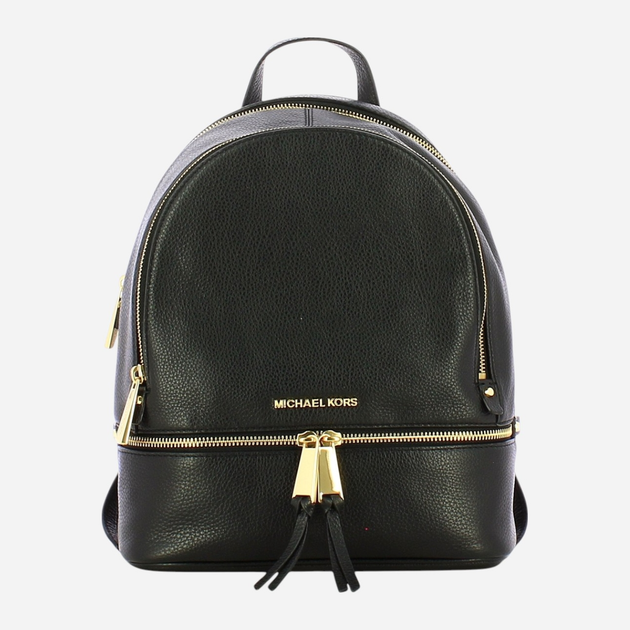 Plecak damski skórzany 11L Michael Kors Rhea 30S5GEZB1L-001 Czarny (800070263179) - obraz 1