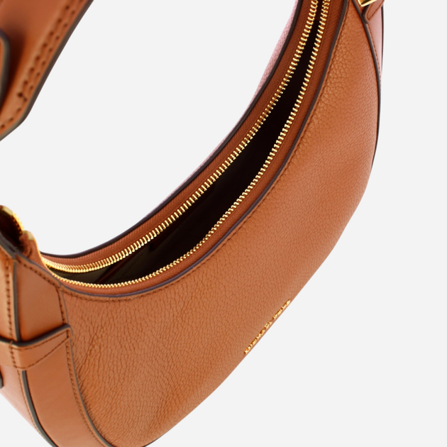 Сумка хобо жіноча з натуральної шкіри середня Michael Kors Preston 30S4G0PL5L-230 Коричнева (800070326556) - зображення 4