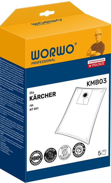 Набір мішків Karcher 6906101 KMB03 PRO /KPL5 (5901362005632) - зображення 1