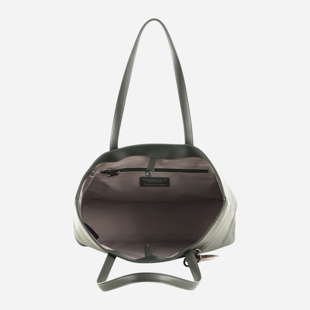 Сумка шопер жіноча з натуральної шкіри Mandarina Duck Mellow P10FZT24-758 Зелена (800070314732) - зображення 4