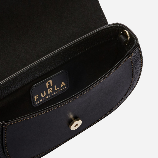 Сумка крос-боді жіноча шкіряна Furla WE00606BX0053O60001007 Чорна (8050597457611) - зображення 4