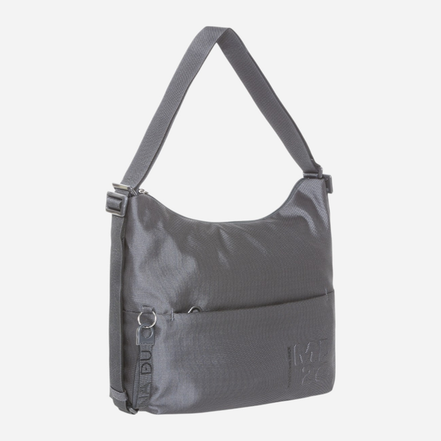 Сумка хобо жіноча середня Mandarina Duck MD20 P10QMT38-465 Сіра (800070330336) - зображення 3