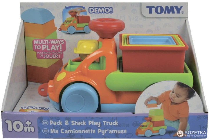 Грузовичок с пирамидкой Tomy (T72467) – игрушки с доставкой от ROZETKA