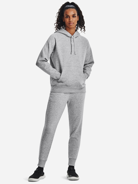 Худі тепле жіноче Under Armour UA Rival Fleece Hoodie 1379500-013 XS Сіре (196883862160) - зображення 3