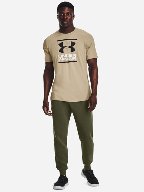 Спортивні штани утеплені чоловічі Under Armour UA Rival Fleece Joggers 1379774-390 M Хакі (196884175313) - зображення 3