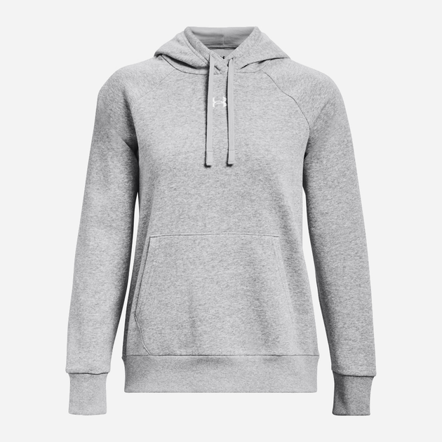 Bluza damska z kapturem ciepła Under Armour UA Rival Fleece Hoodie 1379500-013 S Szara (196883862153) - obraz 5