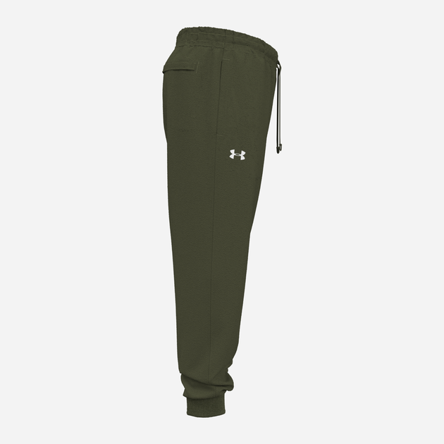 Спортивні штани утеплені чоловічі Under Armour UA Rival Fleece Joggers 1379774-390 S Хакі (196884175337) - зображення 8