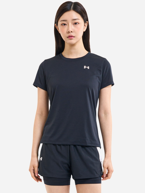 Футболка спортивна жіноча Under Armour Tech SSC - Solid 1384231-001 XS Чорна (196885360022) - зображення 3