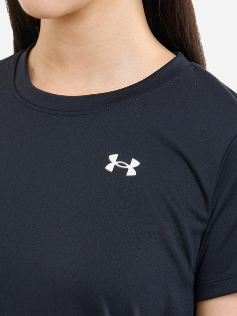 Футболка спортивна жіноча Under Armour Tech SSC - Solid 1384231-001 M Чорна (196885359194) - зображення 7