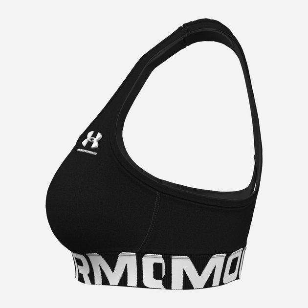 Спортивний топ для фітнесу жіночий Under Armour UA HG Mid Branded 1383544-001 L Чорний (196885476006) - зображення 3