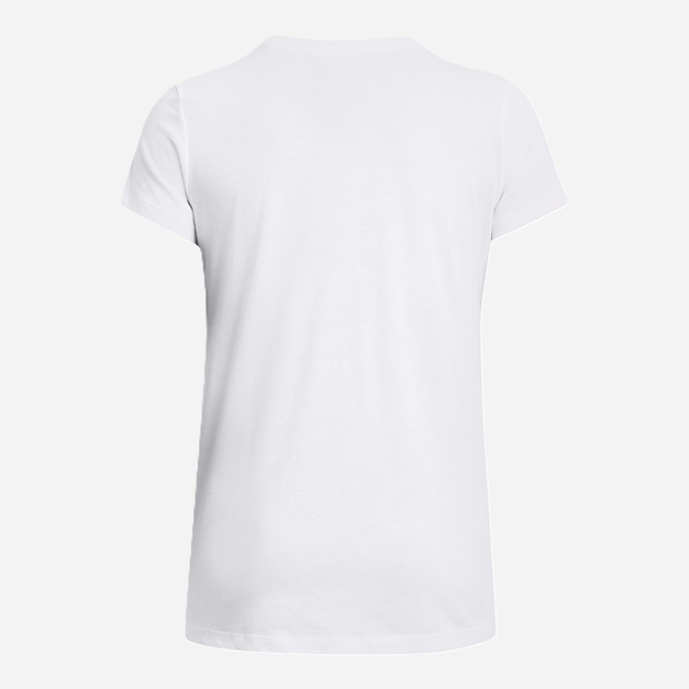T-shirt damski Under Armour UA Rival Logo SS 1356305-111 S Biały (196885457173) - obraz 3