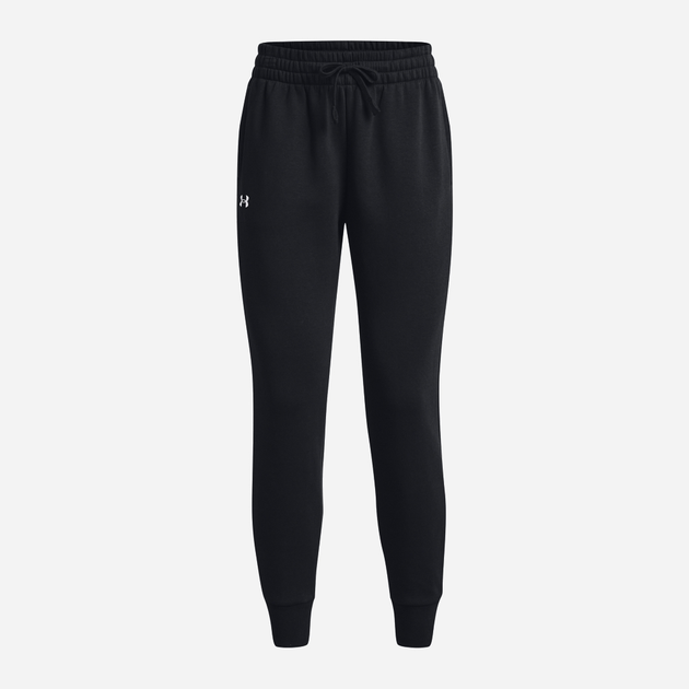 Spodnie dresowe damskie polarowe Under Armour UA Rival Fleece Jogger 1379438-001 L Czarne (196883841578) - obraz 4