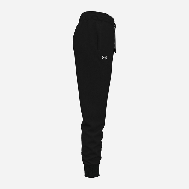Спортивні штани на флісі жіночі Under Armour UA Rival Fleece Jogger 1379438-001 M Чорні (196883841462) - зображення 7