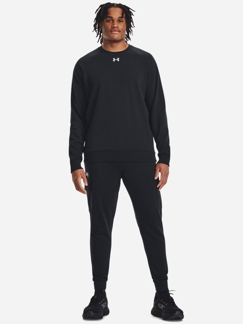 Bluza bez kaptura męska Under Armour UA Rival Fleece Crew 1379755-001 L Czarna (196884119980) - obraz 3