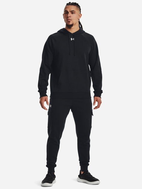 Худі утеплене чоловіче Under Armour UA Rival Fleece Hoodie 1379757-001 S Чорне (196884128906) - зображення 3