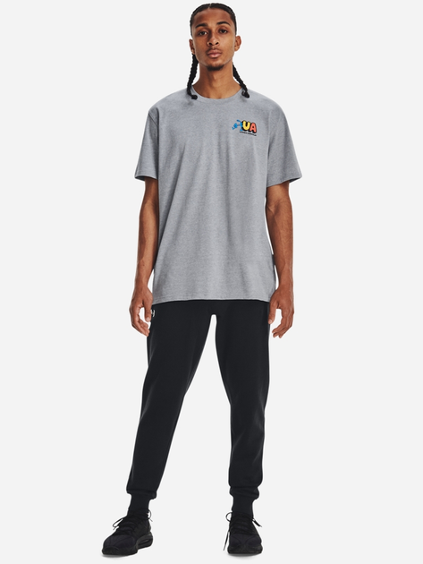 Спортивні штани утеплені чоловічі Under Armour UA Rival Fleece Joggers 1379774-001 L Чорні (196884202224) - зображення 3