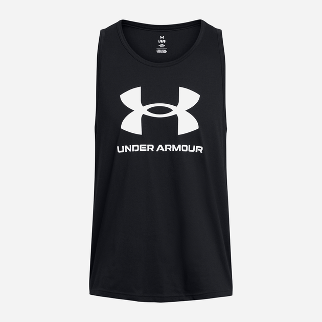 Tank top męski sportowy Under Armour UA Sportstyle Logo Tank 1382883-001 M Czarny (196885457494) - obraz 3