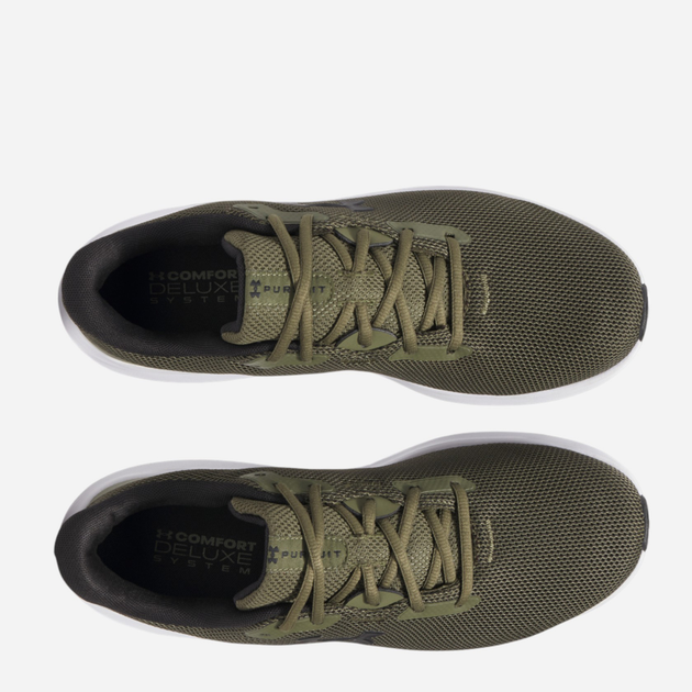 Чоловічі кросівки для бігу Under Armour UA Charged Pursuit 4 3028254-391 45.5 (11.5US) Хакі (197779339582) - зображення 4