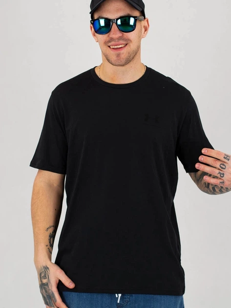 Koszulka męska Under Armour UA M Sportstyle LC SS UAR-1326799001 XL Czarna (192007420728) - obraz 4