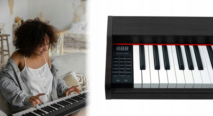 Цифрове піаніно MusicMate MM-P10-B VelvetNote (5904119284175) - зображення 7