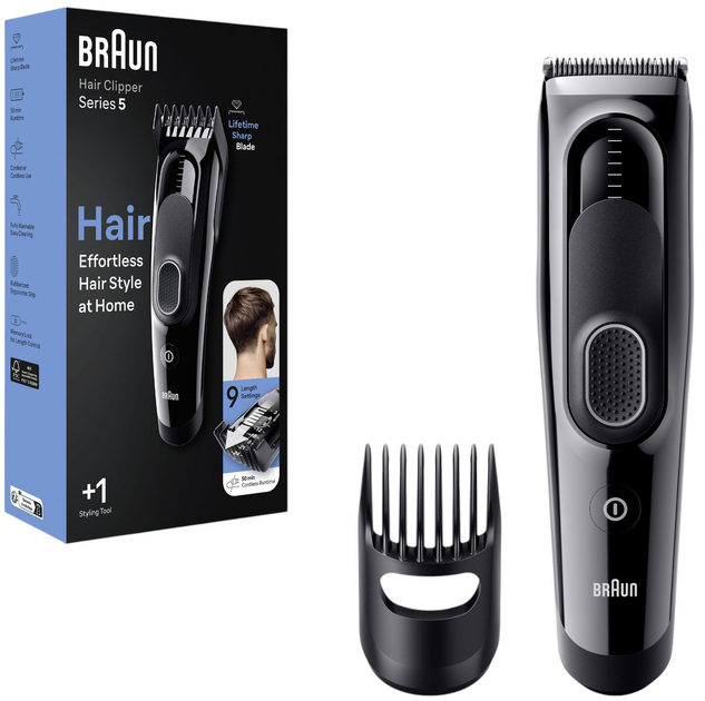 Машинка для стрижки волос Braun HairClip Series 5 HC5310 (4210201448679) - изображение 1