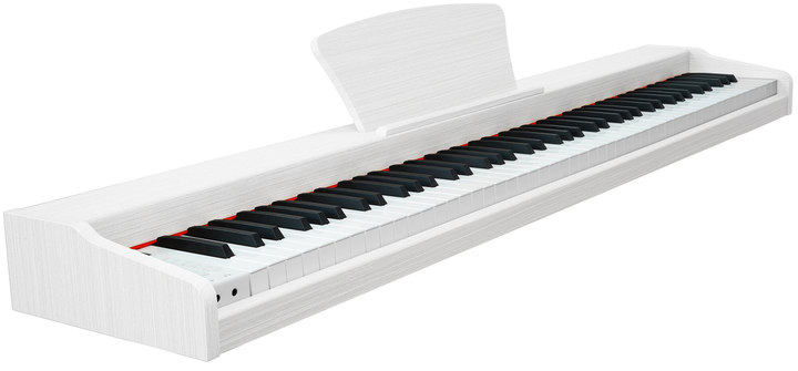 Pianino cyfrowe MusicMate MM-P10-W VelvetNote (5904119284199) - obraz 1