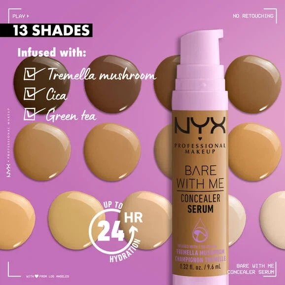 Консилер-сыворотка для лица NYX Professional Makeup Bare With Me 12 Rich 9.6 мл (0800897129873) - изображение 7
