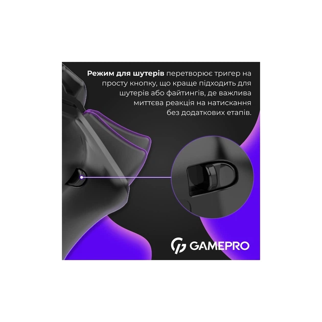 Геймпад GamePro GPX13B 2.4G/BT 5.1/USB/PC/iOS/Android RGB Black - Фото 6 Геймпад GamePro GPX13B 2.4G/BT 5.1/USB/PC/iOS/Android RGB Black - изображение 6