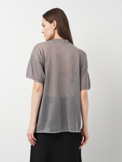 Футболка женская Zara 1436/808 M Серебряная (00014036808035) 