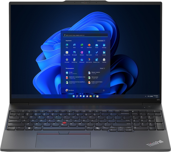 Ноутбук Lenovo ThinkPad E16 G2 (21MA0021PB) Black - зображення 2