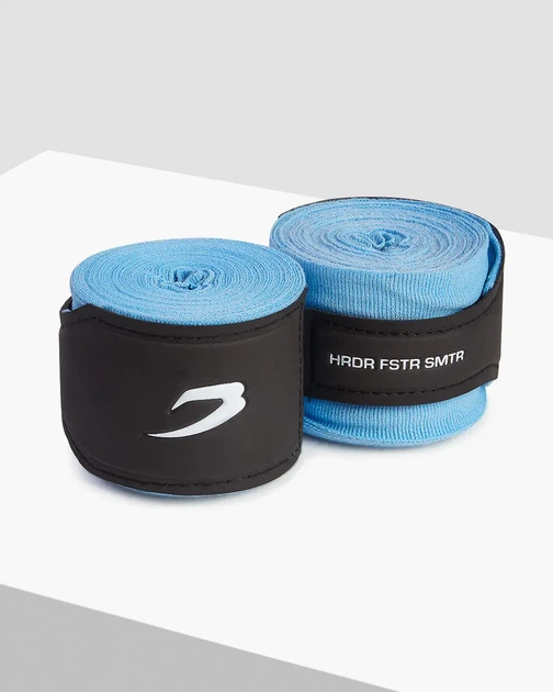 Бинти боксерські 4.5m BOXRAW Блакитні - изображение 5