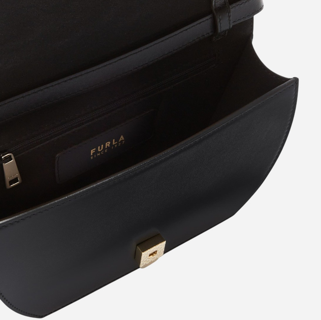 Сумка поясна жіноча шкіряна Furla WB01244AX0733O60001007 Чорна (8050597515861) - зображення 4
