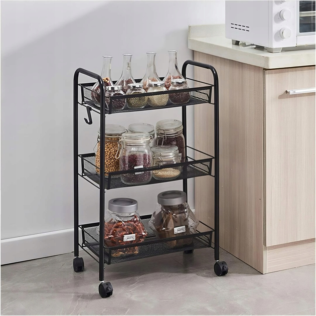 Regał mobliny ModernHome by Multistore z 3 półkami czarny (PJJKT0103-03) - obraz 6