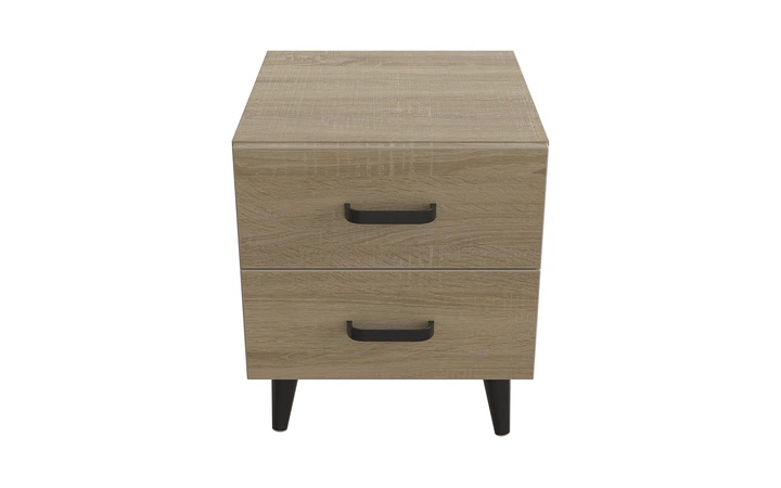Тумба Вива 2 на конусных ножках Ferrum-decor 41x35x40 Черный металл ДСП Дуб Сонома 16 мм (VIVA203) - изображение 3