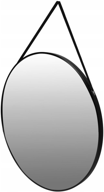 Lustro ModernHome by Multistore okrągłe 60 cm czarne (VKM-925H-60) - obraz 3