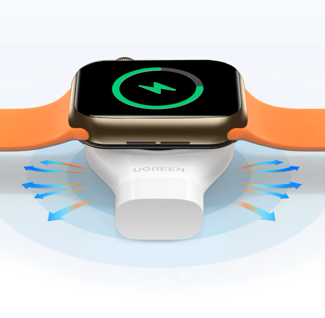 Бездротовий зарядний пристрій UGREEN CD144 for Apple Watch MFi Type-C білий (2000144) - зображення 8