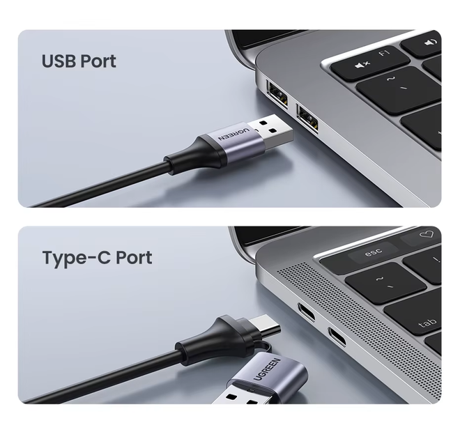 Конвертор сигнала Ugreen CM489 USB-A/Type-C to HDMI Video Capture Device (2000155) - изображение 8