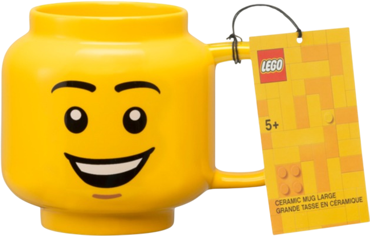 Кружка Lego Happy Boy керамічна жовта 530 мл (5711938247652) - зображення 2