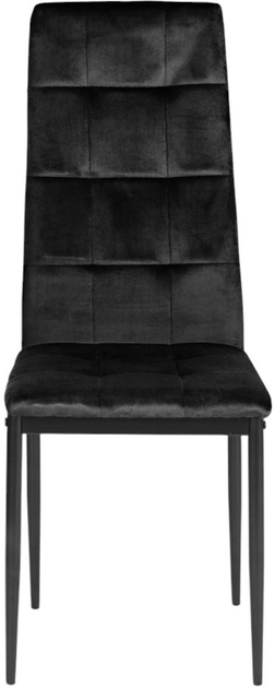 Набір стільців для кухні та вітальні ModernHome by Multistore 4 шт чорні (F261-3KD BLACK) - зображення 3